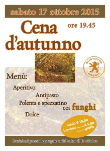 volantino cena autunno 2015